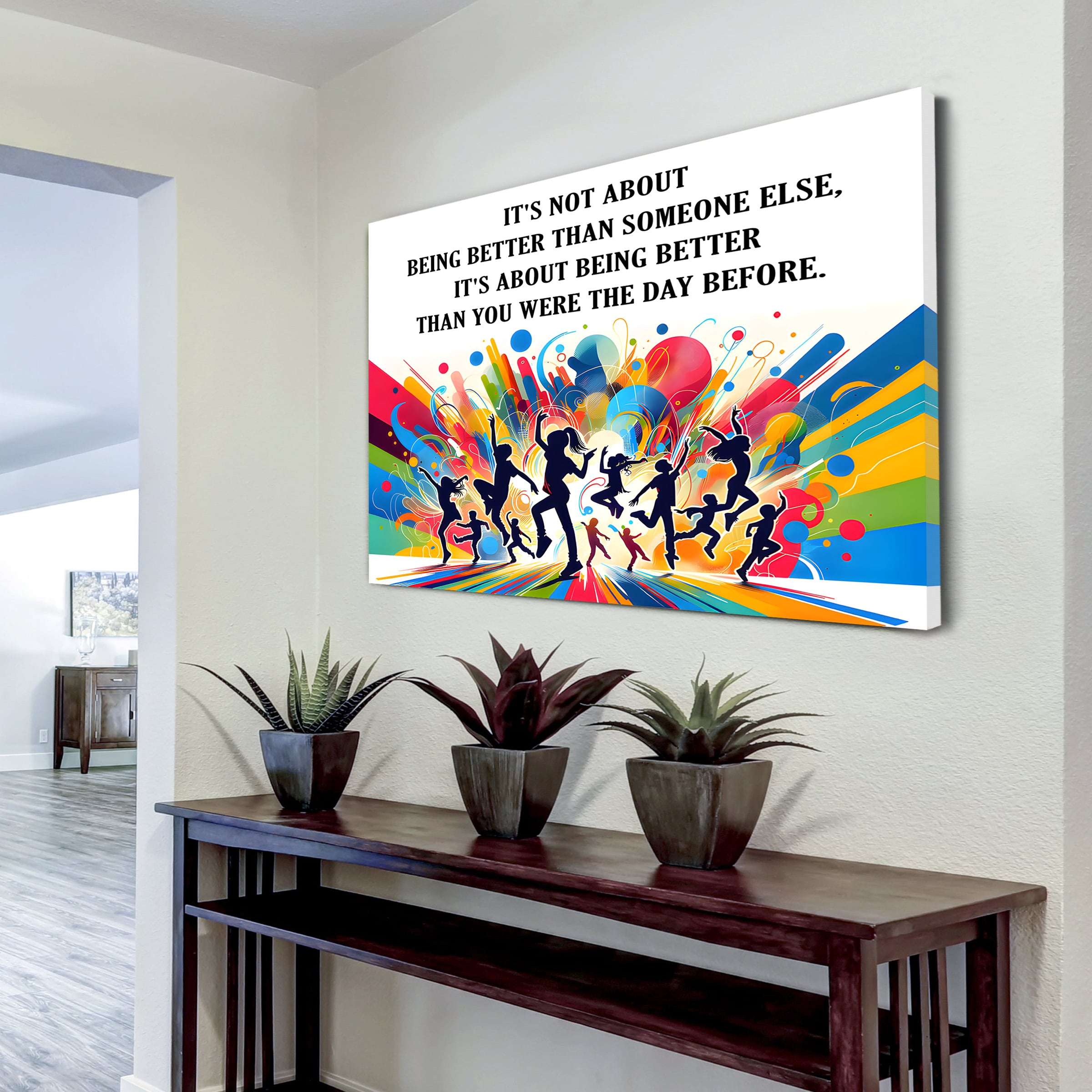 Dance customizable poster canvas