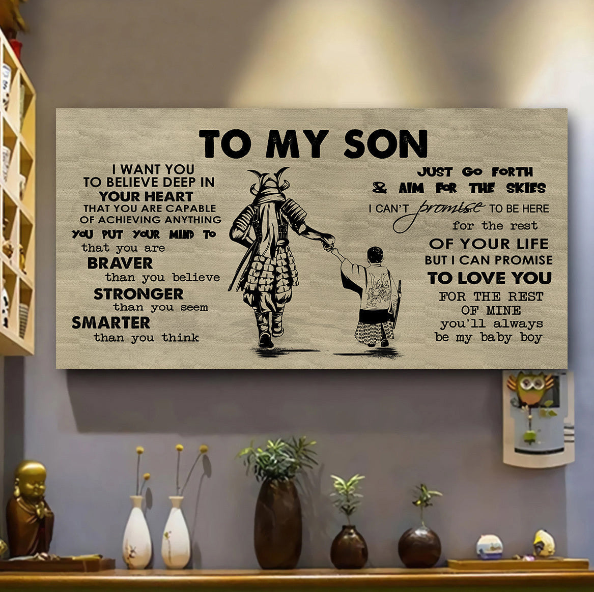 GK TO MY SON- I WANT YOU TO BELIEVE- CANVAS POSTER