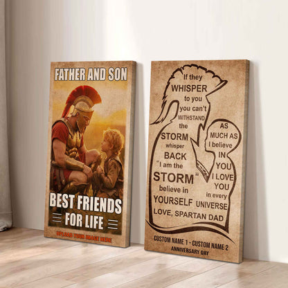 Old Sport Couple To My Husband Be Strong When You Are Weak Be Badass Everyday Set 2 Canvas Wall Art (Copy)