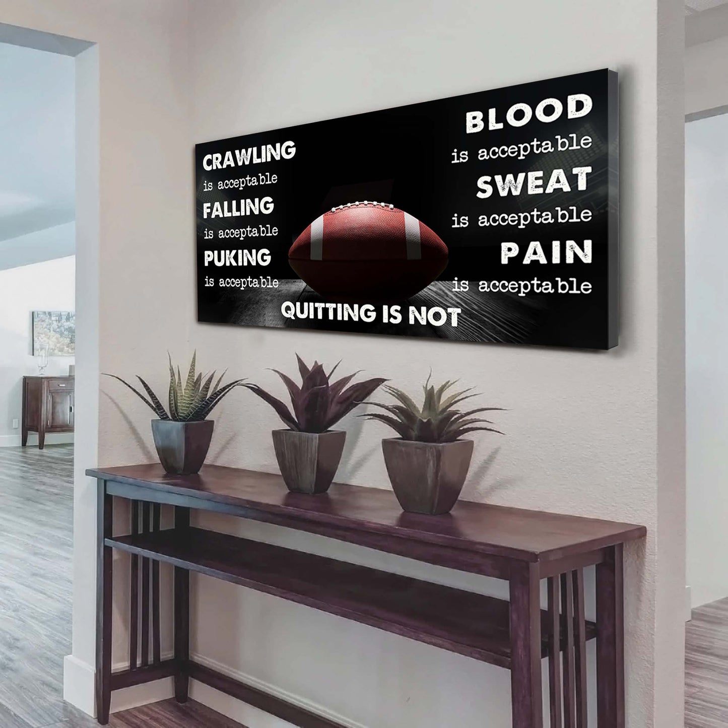 Hockey Poster Canvas Quiting Is Not