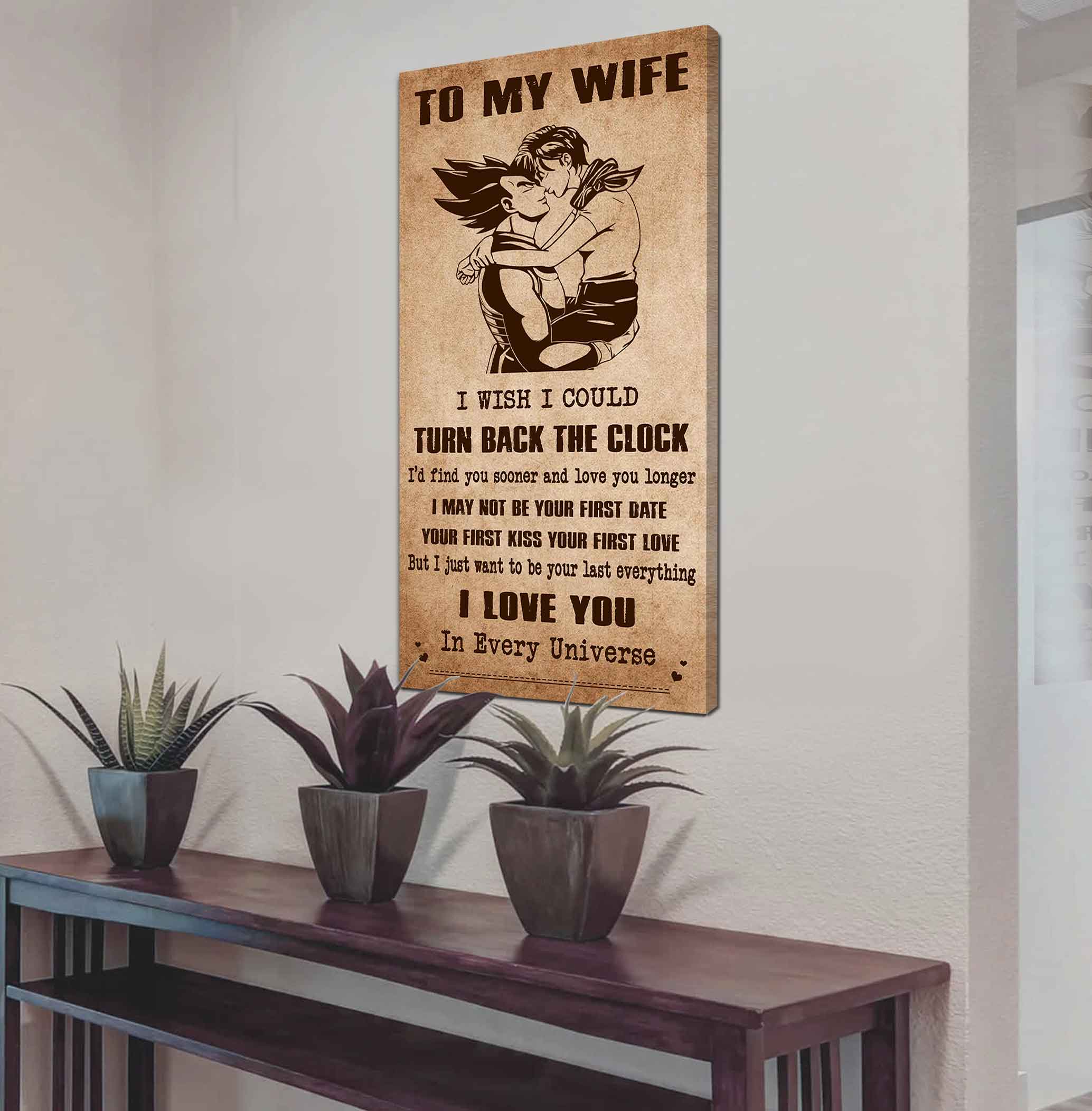 Samurai Poster Canvas To My Wife I Wish I Could Turn Back The Clock - I Love You Forever And Always Gift For Your Wife