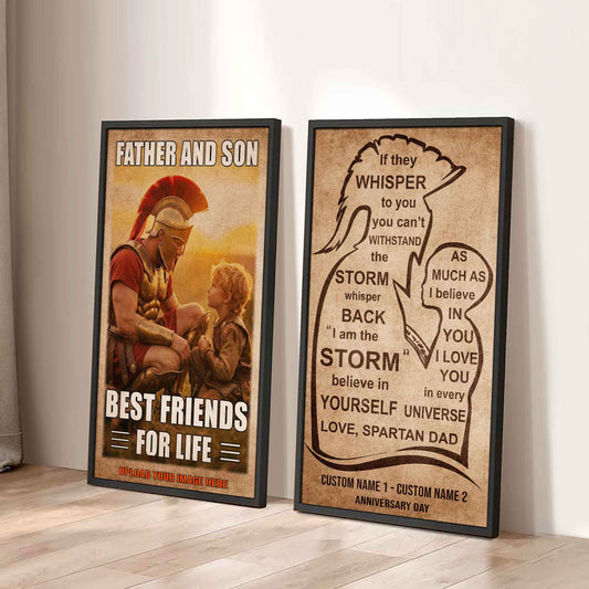 Old Sport Couple To My Husband Be Strong When You Are Weak Be Badass Everyday Set 2 Canvas Wall Art (Copy)