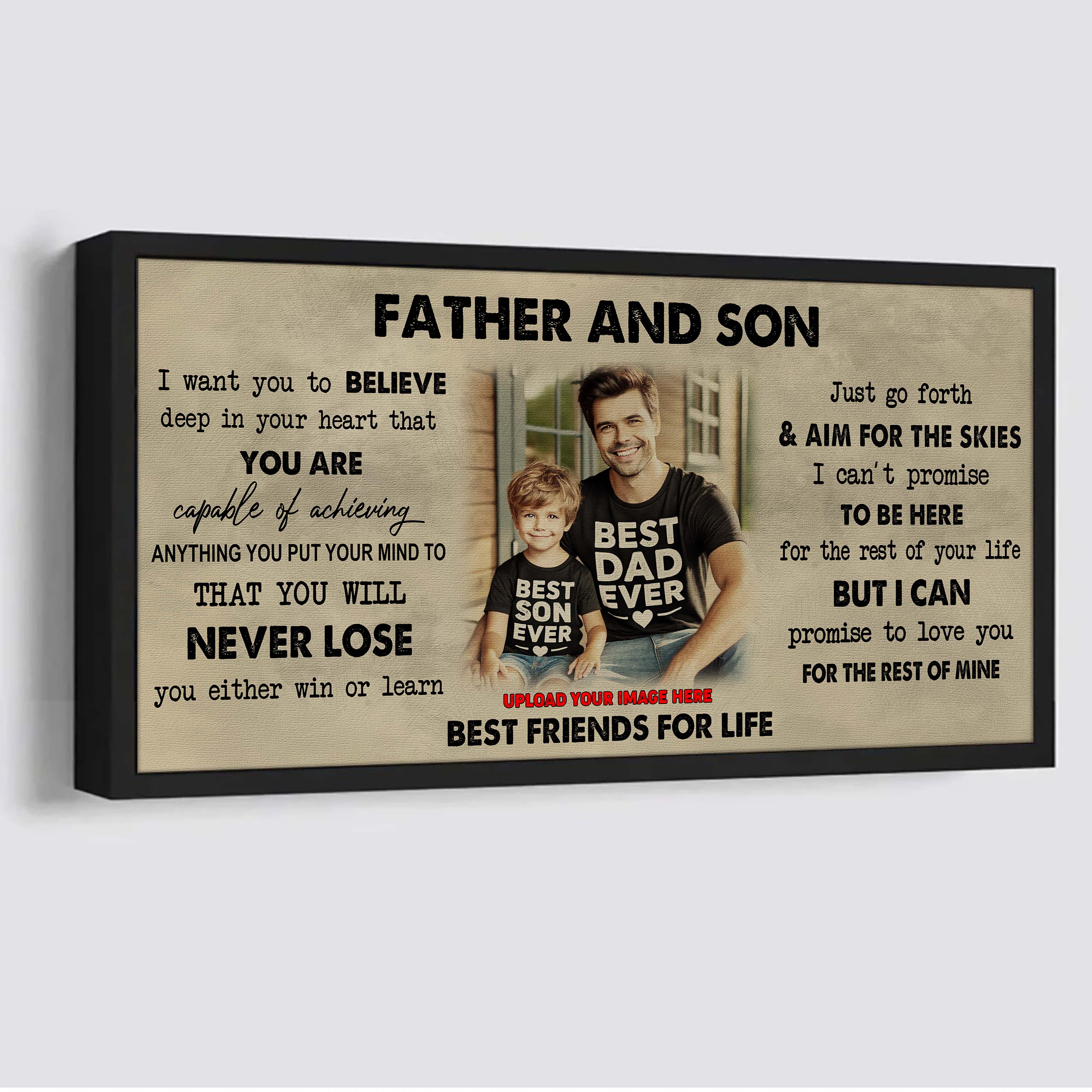 DRB Father And Daughter Best Friend For Life - You Will Never Lose Poster Canvas Gift For Daughter From Father