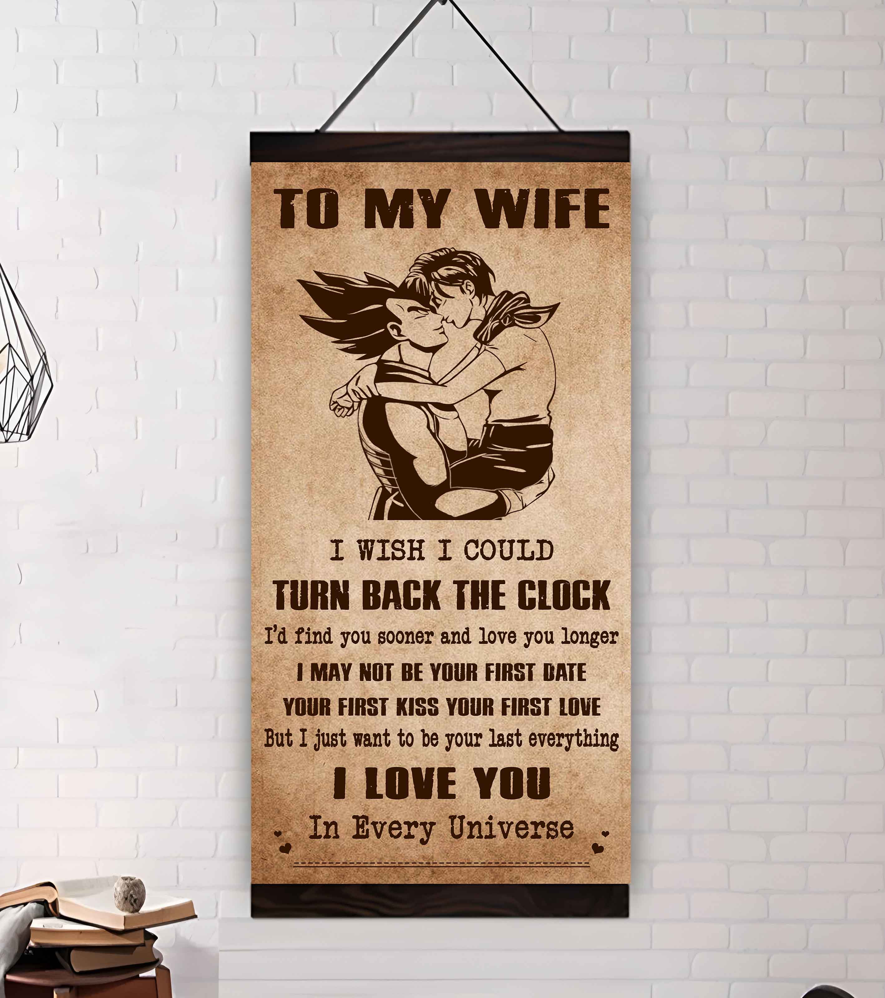 Samurai Poster Canvas To My Wife I Wish I Could Turn Back The Clock - I Love You Forever And Always Gift For Your Wife