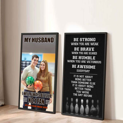 Young Sport Couple To My Husband Be Strong When You Are Weak Be Badass Everyday Set 2 Canvas Wall Art