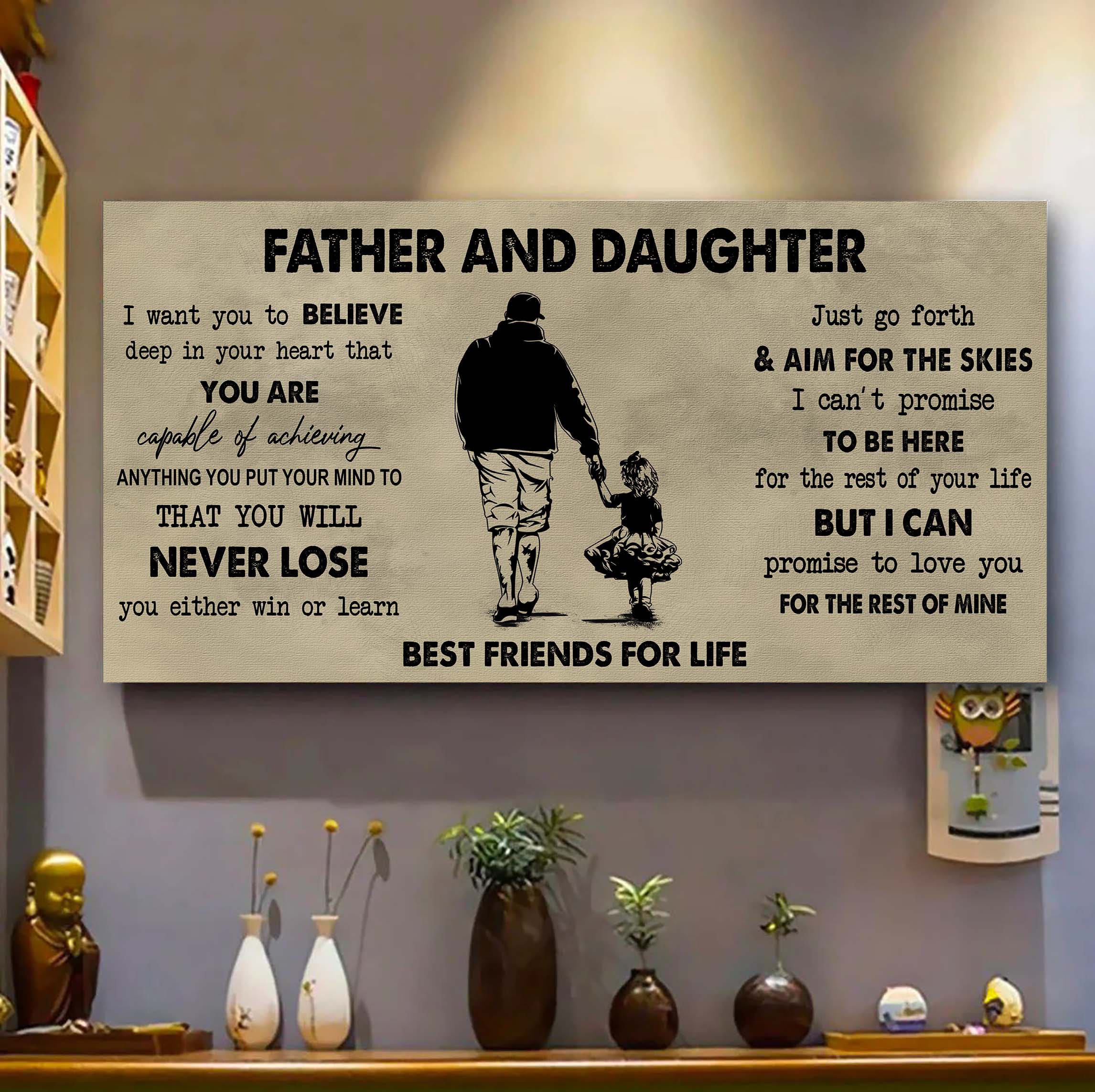 Father And Kids Best Friend For Life - You Will Never Lose Poster Canvas