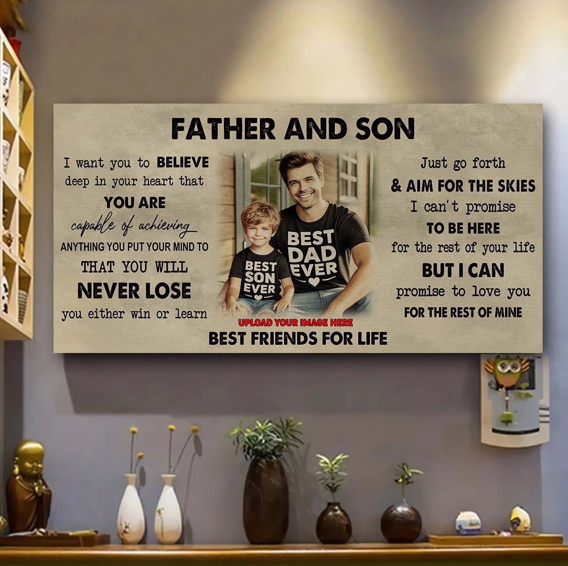 DRB Father And Daughter Best Friend For Life - You Will Never Lose Poster Canvas Gift For Daughter From Father