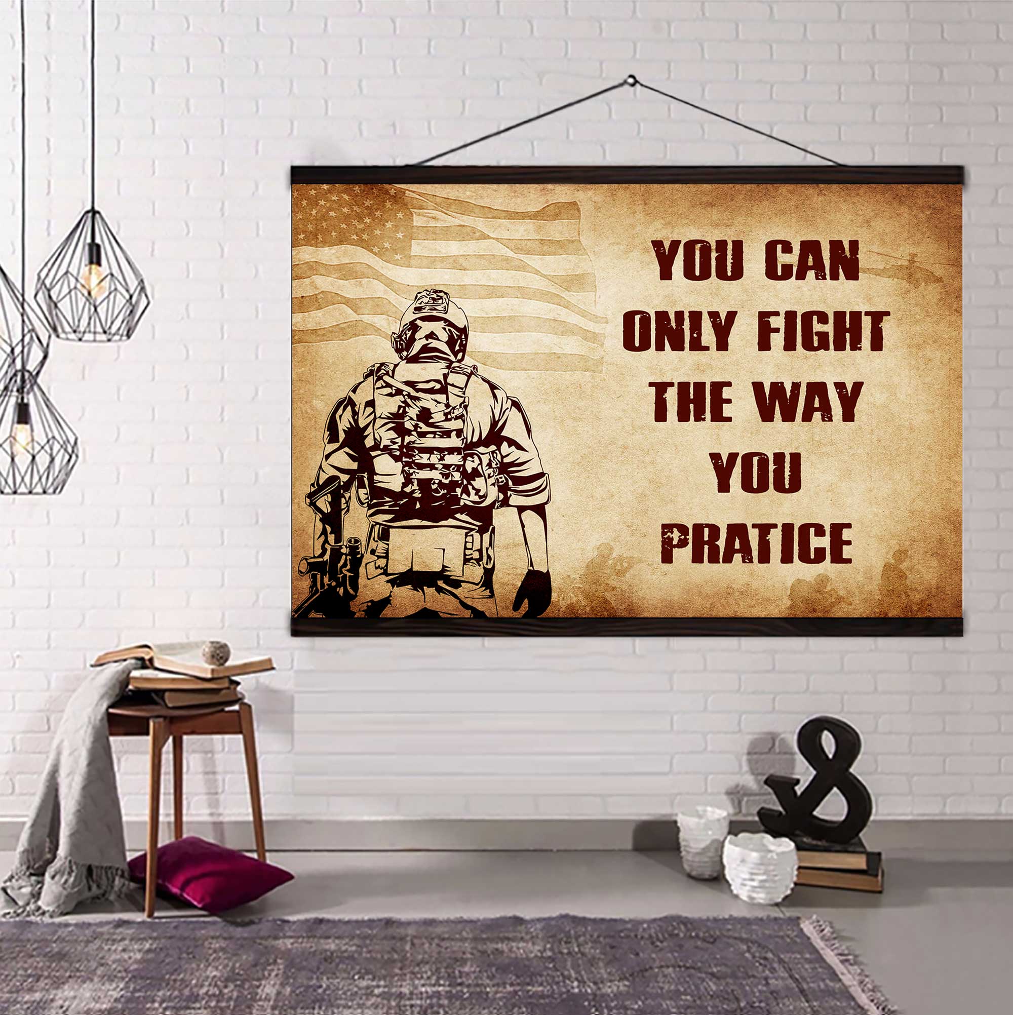 DRB Poster Canvas You Can Only Fight The Way You Practice