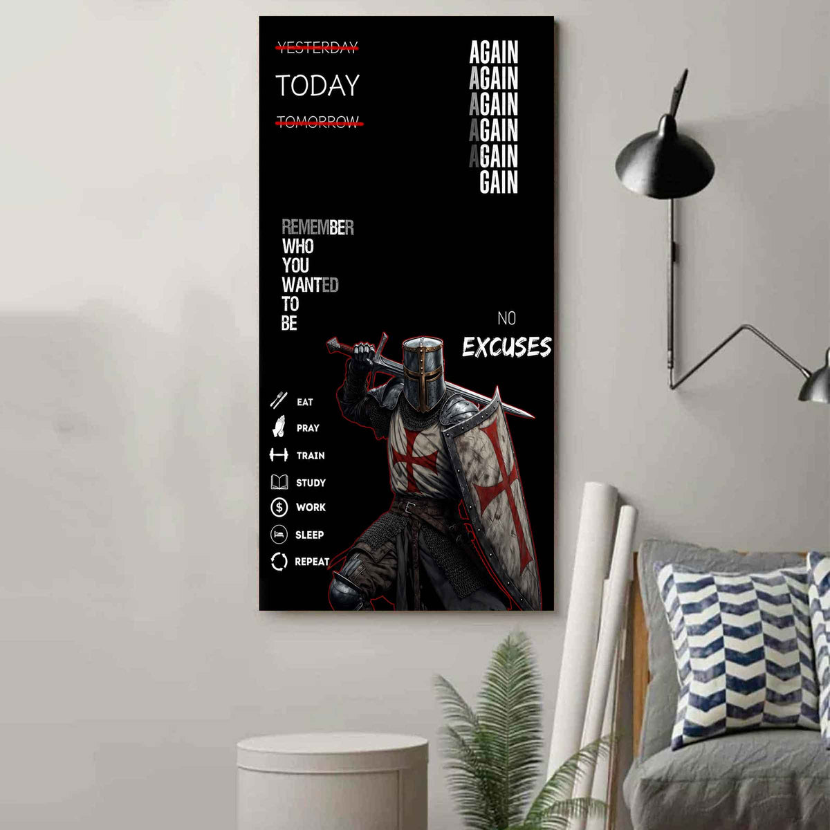 Remember Who You Wanted To Be Canvas Poster Training Motivation Quotes Gift For Your Son