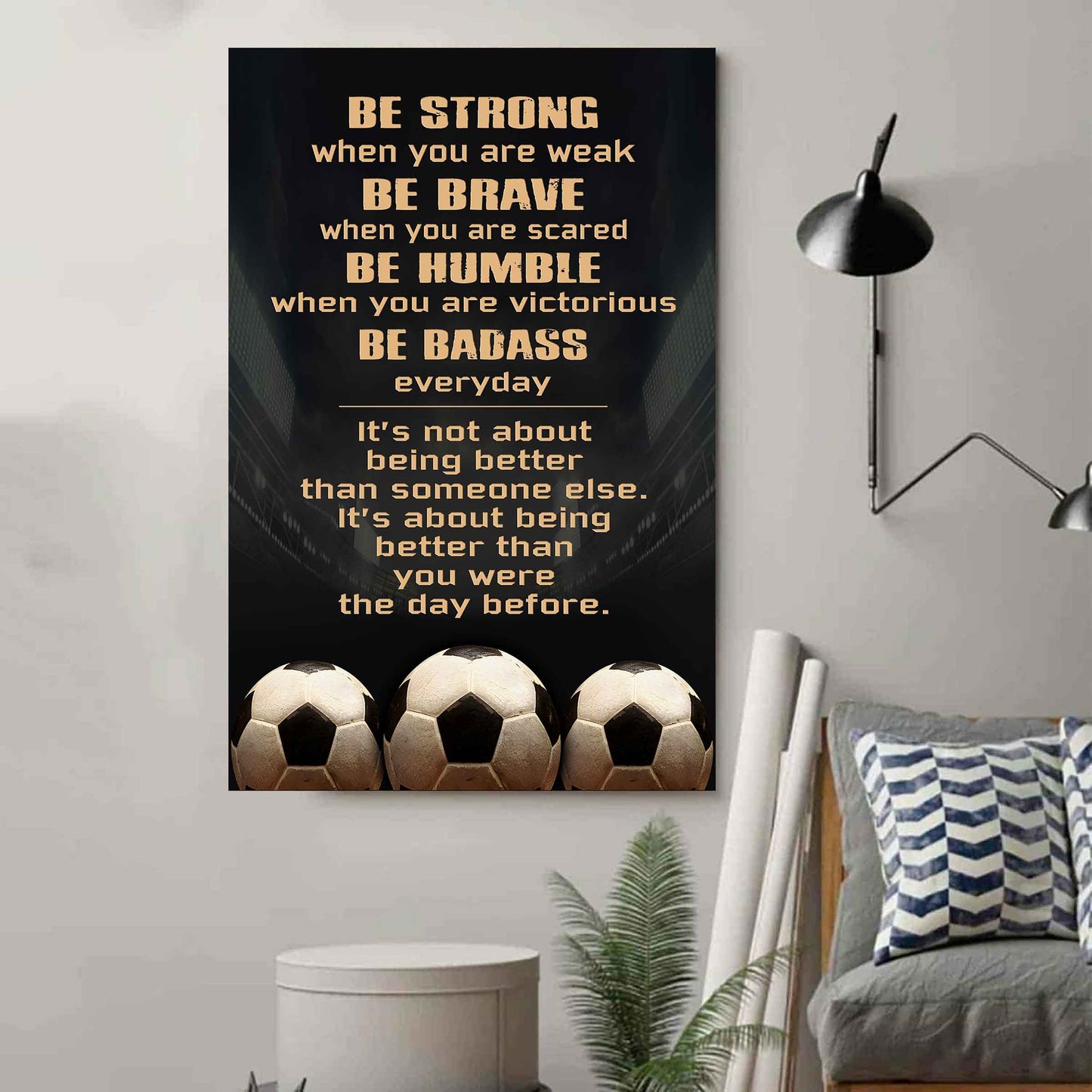 American football Be Strong Be Badass Every Day