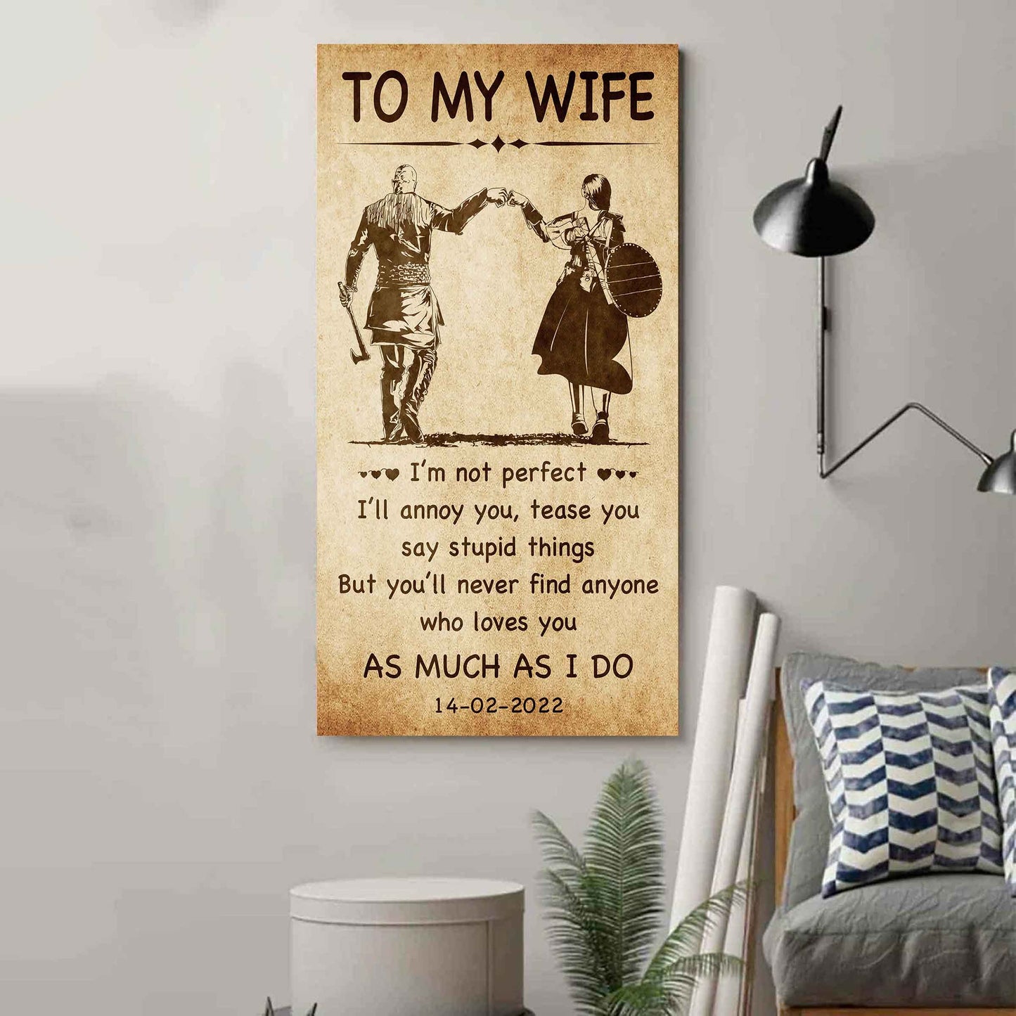 Family Poster Canvas You Are Braver Than You Believe - I Am Not Perfect