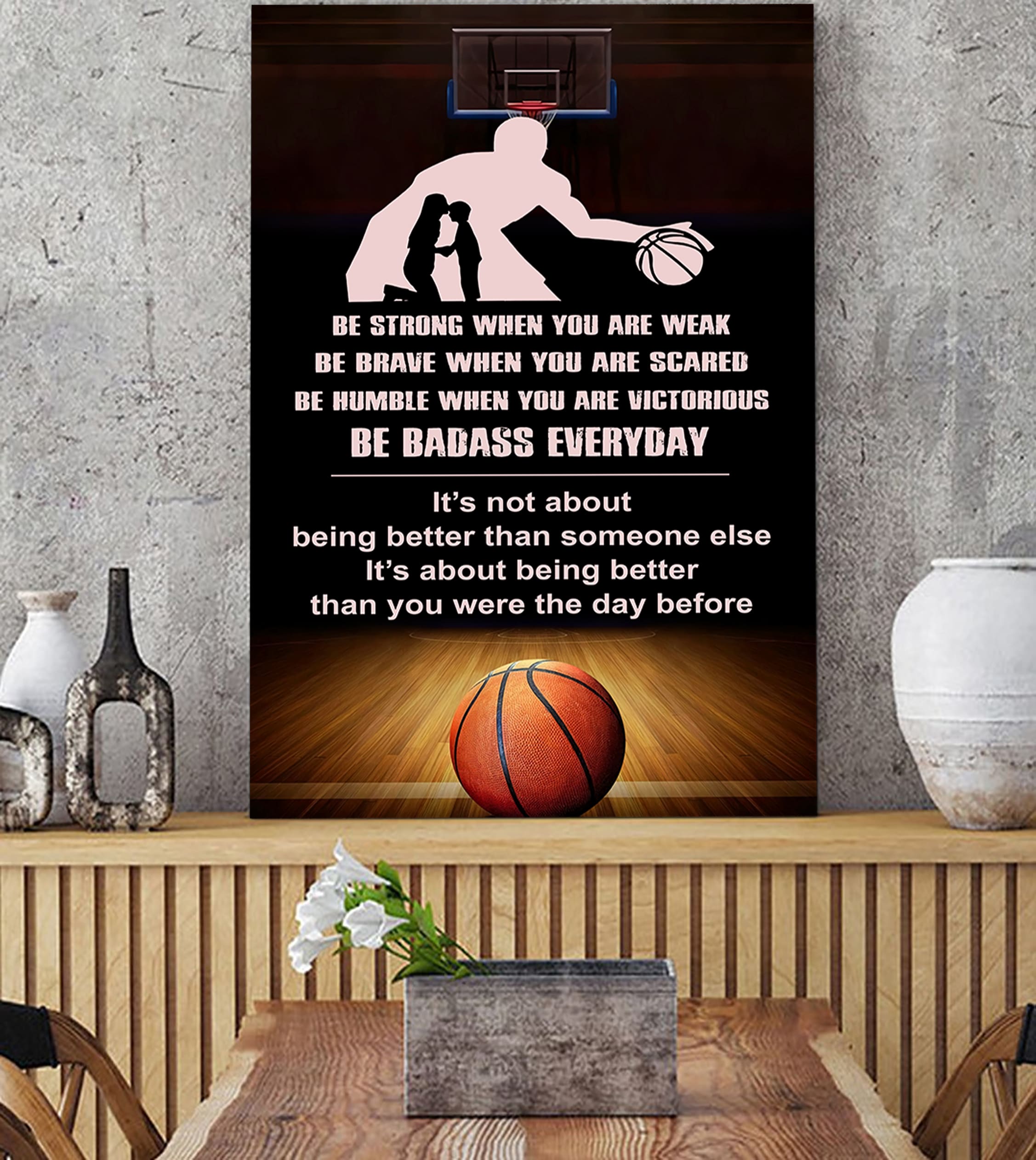 Sport Canvas Poster To My Son It's Being Better Than You Were The Day Before Gifts For Son From Mom
