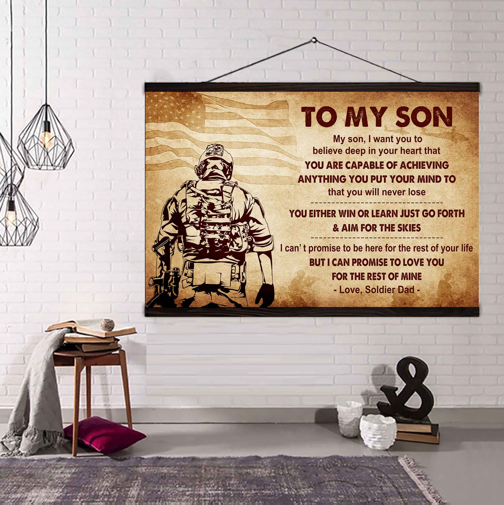 New Version Warrior Poster Canvas You Will Never Lose You Either Win Or Learn From Dad To Son