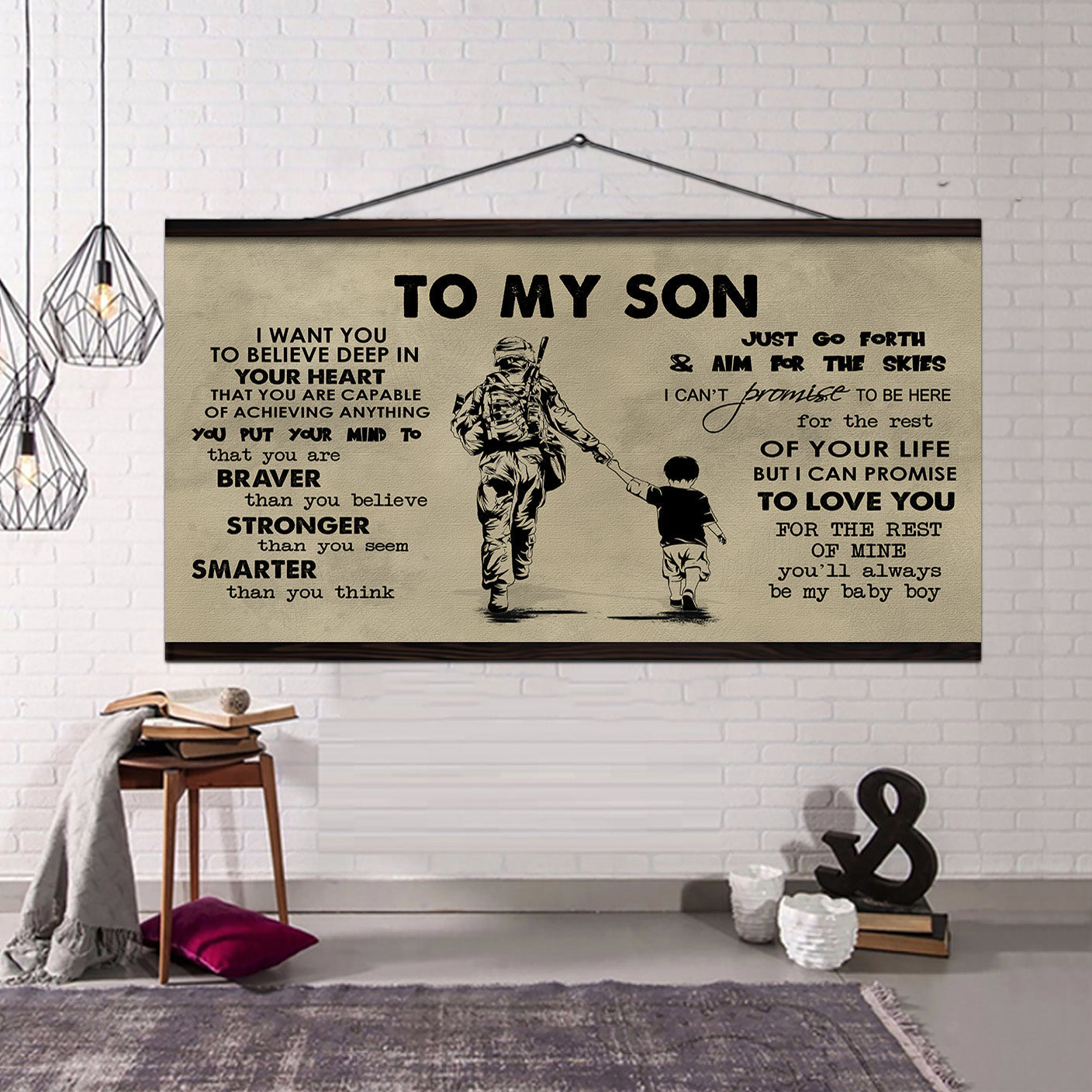 GK TO MY SON- I WANT YOU TO BELIEVE- CANVAS POSTER