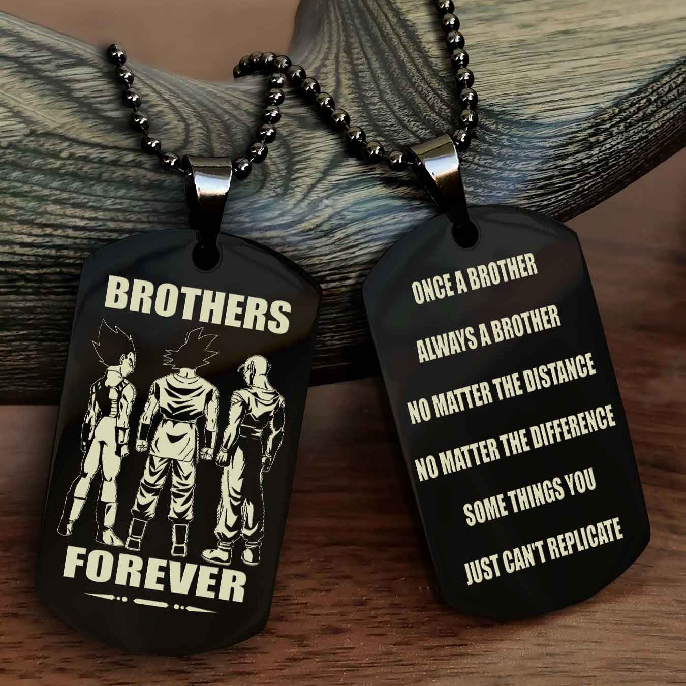 DRB Personalized Double Sided Dog Tag For My Brother - Once A Soldier Always A Soldier