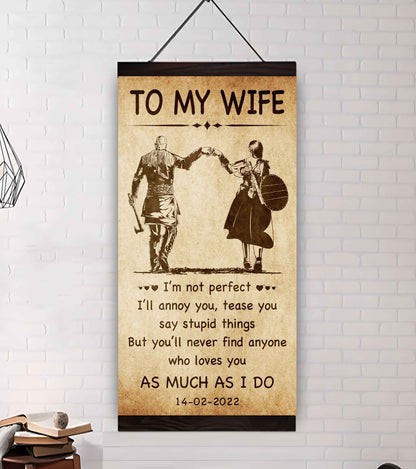 Family Poster Canvas You Are Braver Than You Believe - I Am Not Perfect