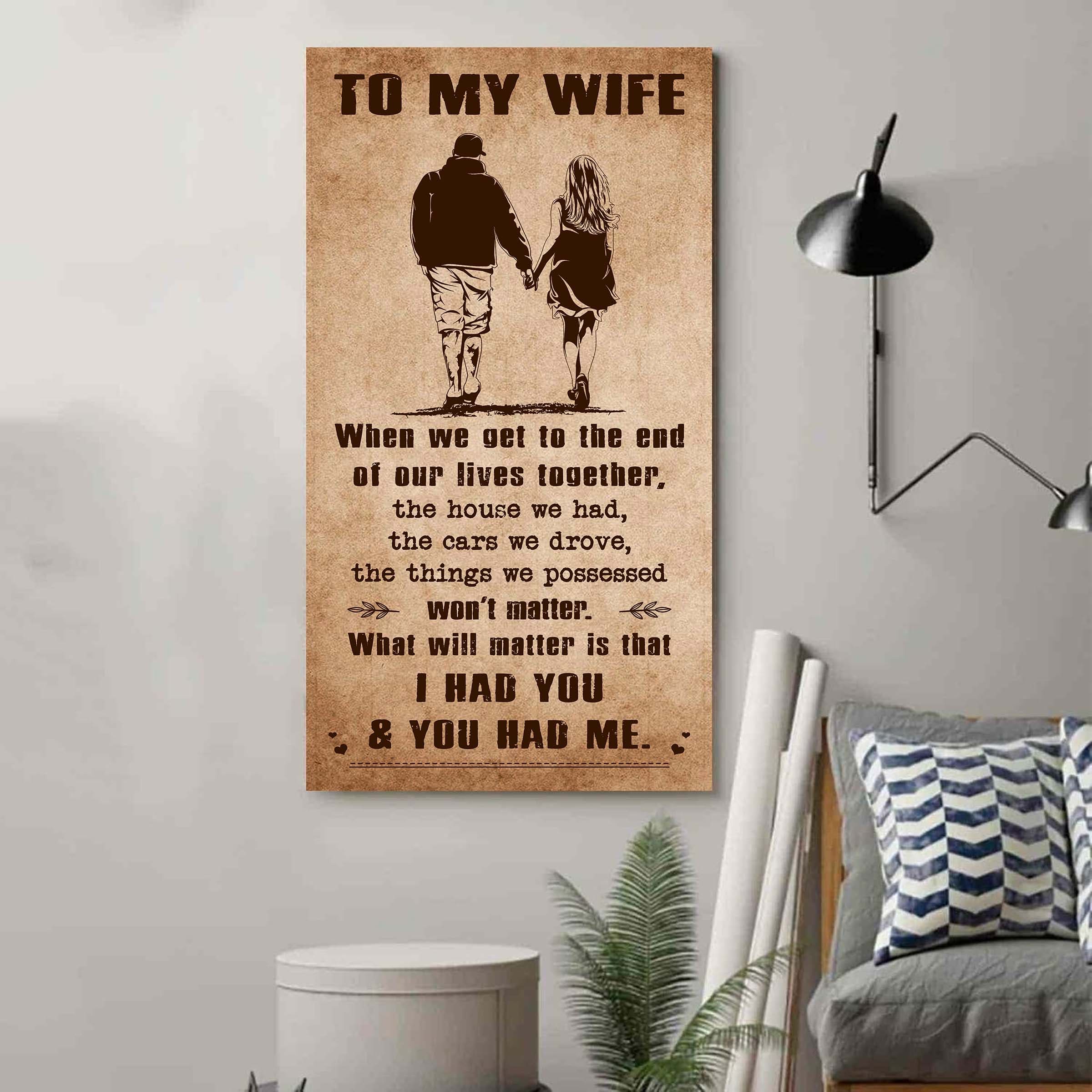 Sport - I Had You And You Had Me Wife And Husband - Vertical Poster Canvas, Gift For Your Darling