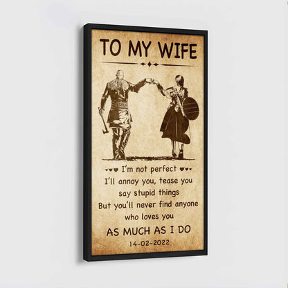 Family Poster Canvas You Are Braver Than You Believe - I Am Not Perfect