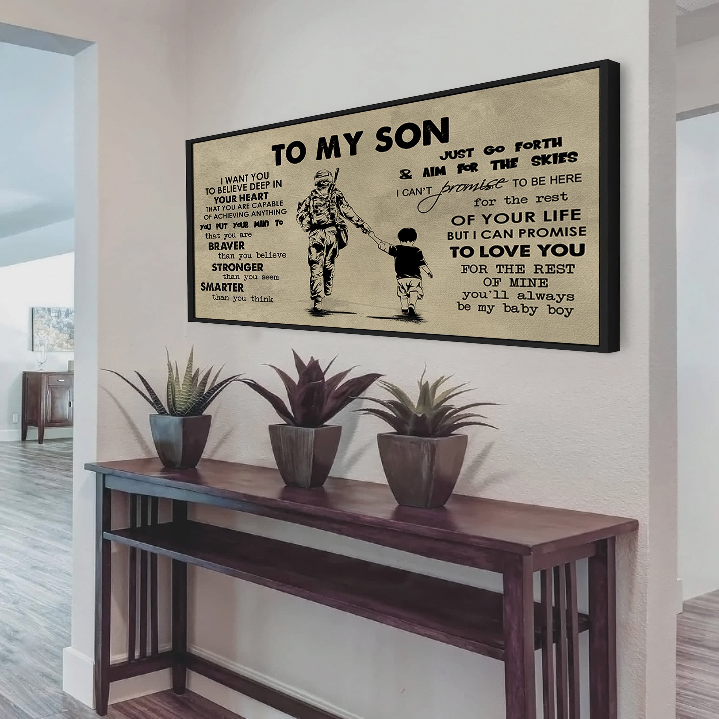 GK TO MY SON- I WANT YOU TO BELIEVE- CANVAS POSTER