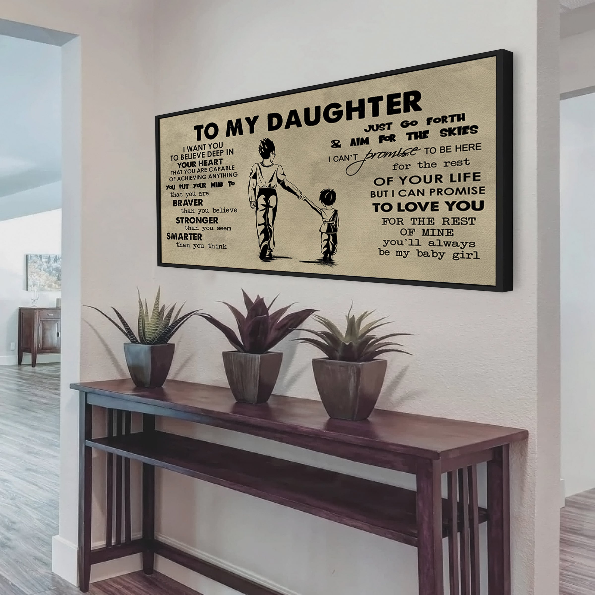 VGT TO MY SON- I WANT YOU TO BELIEVE- CANVAS POSTER