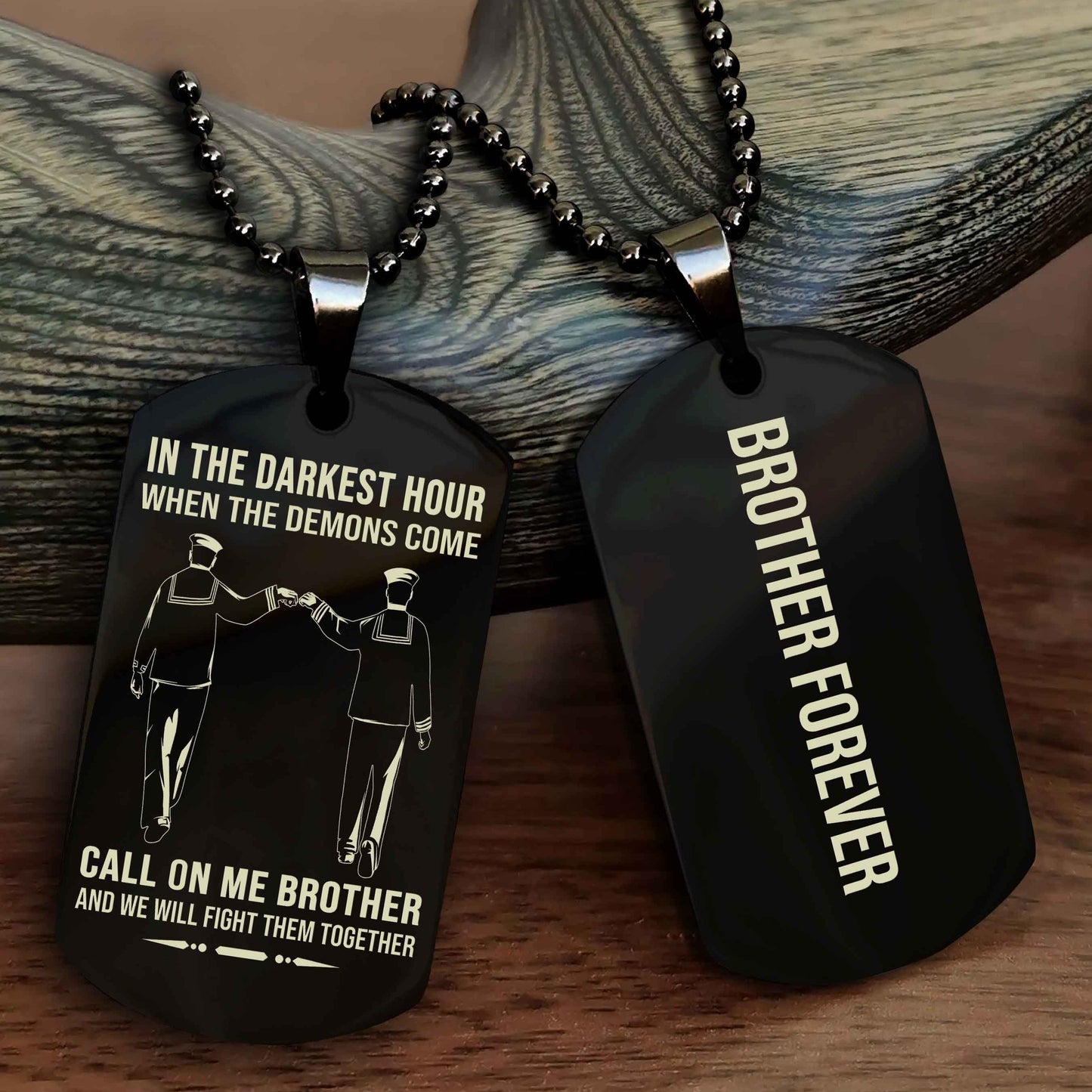 Sport Bike Customizable engraved NAG dog tag double sided gift from brother, brother forevers
