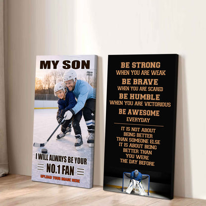 My Son Be Strong When You Are Weak Be Badass Everyday Set 2 Canvas Wall Art From Dad To Son