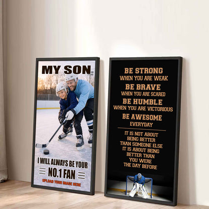 My Son Be Strong When You Are Weak Be Badass Everyday Set 2 Canvas Wall Art From Dad To Son