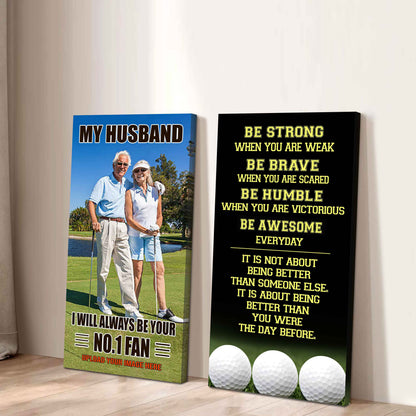 Old Sport Couple To My Husband Be Strong When You Are Weak Be Badass Everyday Set 2 Canvas Wall Art