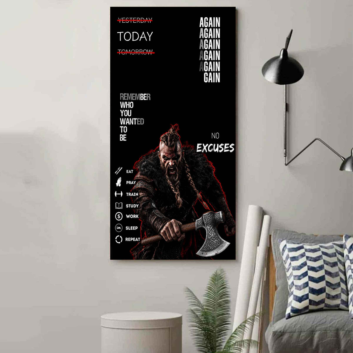 Remember Who You Wanted To Be Canvas Poster Training Motivation Quotes Gift For Your Son