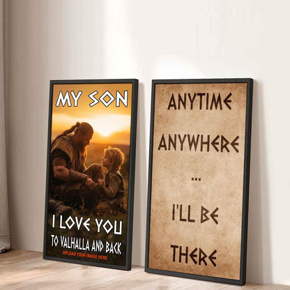 VK Canvas Set My Son I Love You Valhalla And Back Gift From Dad To Son Ver 2