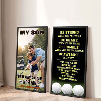 My Son Be Strong When You Are Weak Be Badass Everyday Set 2 Canvas Wall Art From Dad To Son