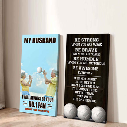 Old Sport Couple To My Husband Be Strong When You Are Weak Be Badass Everyday Set 2 Canvas Wall Art