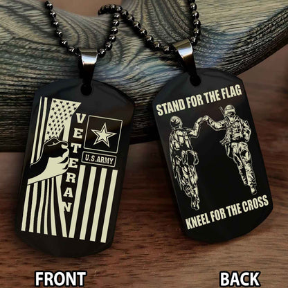 Soldier Personalized Double Sided Dog Tag For Brother (Copy)
