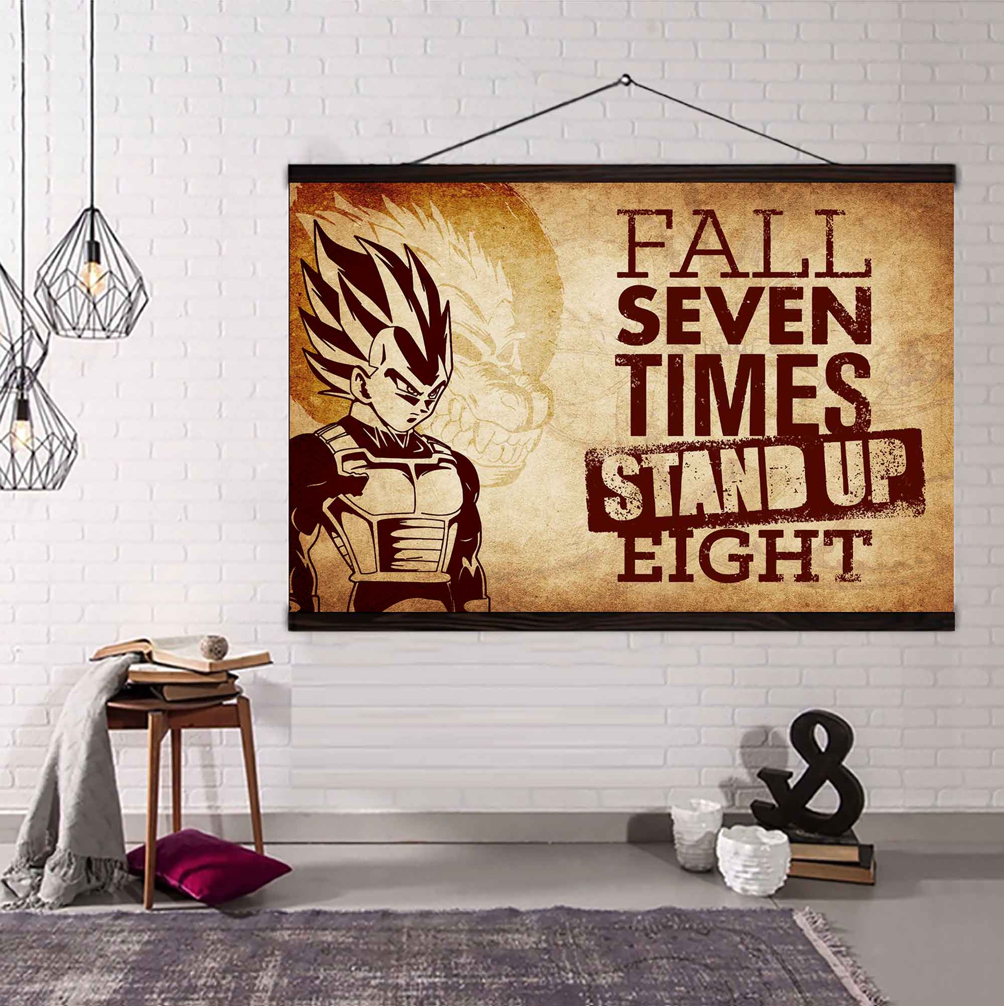 DRB Poster Canvas Fall Down Seven Times Stand Up Eight