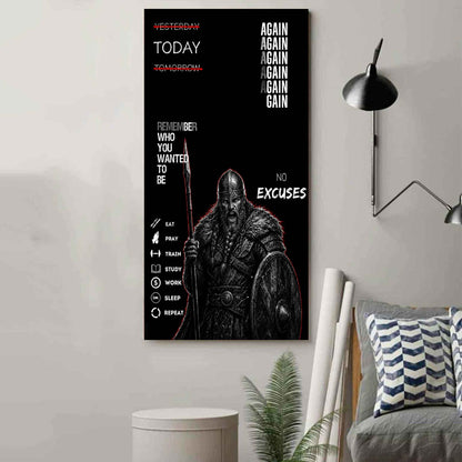 Remember Who You Wanted To Be Canvas Poster Training Motivation Quotes Gift For Your Son