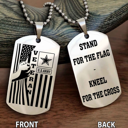 Soldier Personalized Double Sided Dog Tag For Brother (Copy)