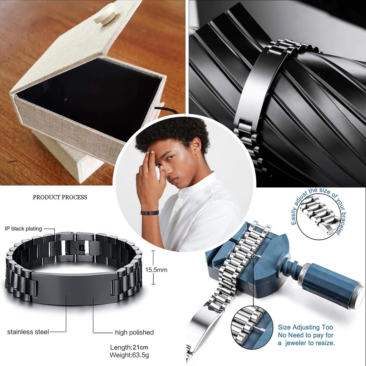 Biker double side bracelet, When life gets you down, remember. It’s only one down, the rest is up.