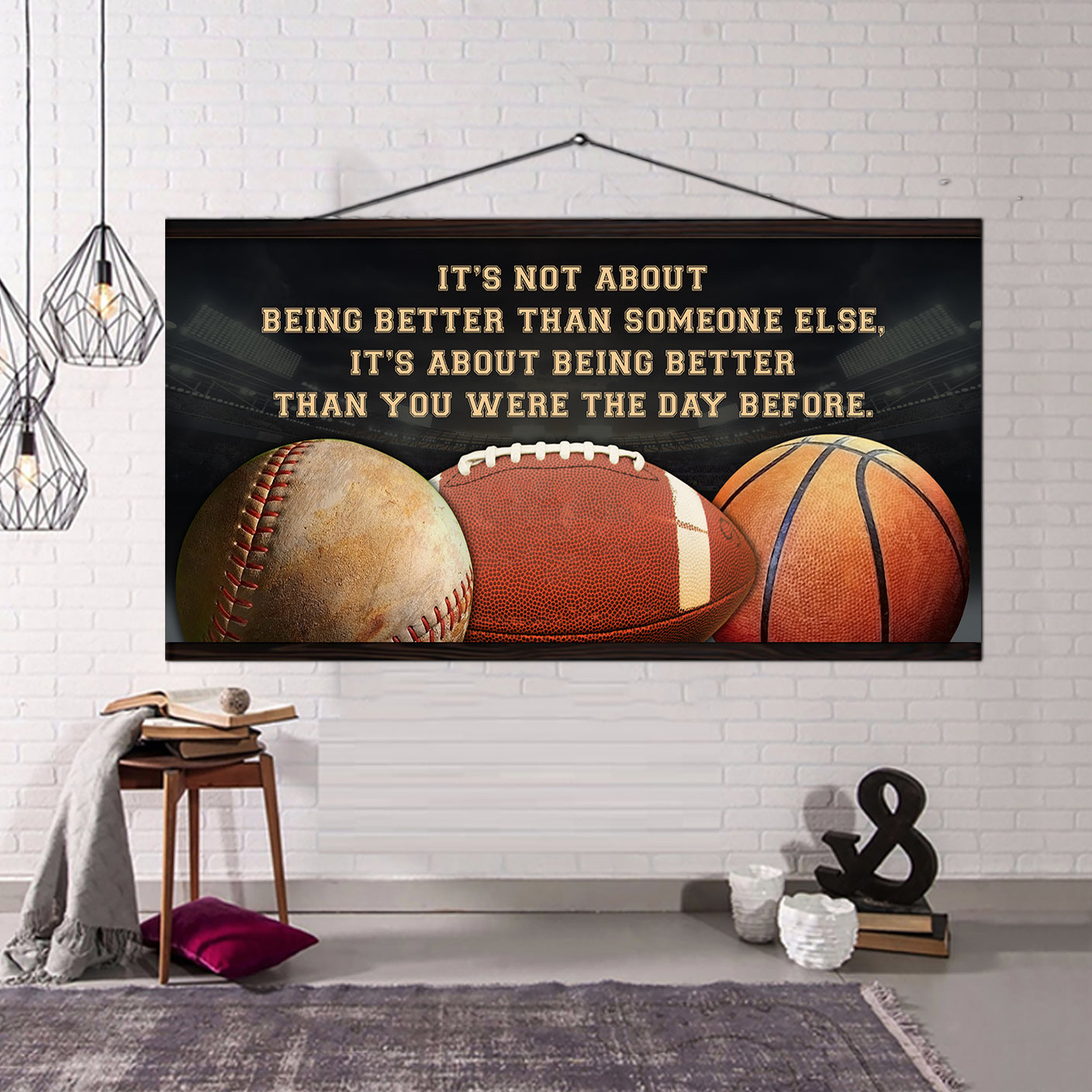 Baketball Ver 6 It is not About Being Better Than Someone Else It is about being better than you were the day before
