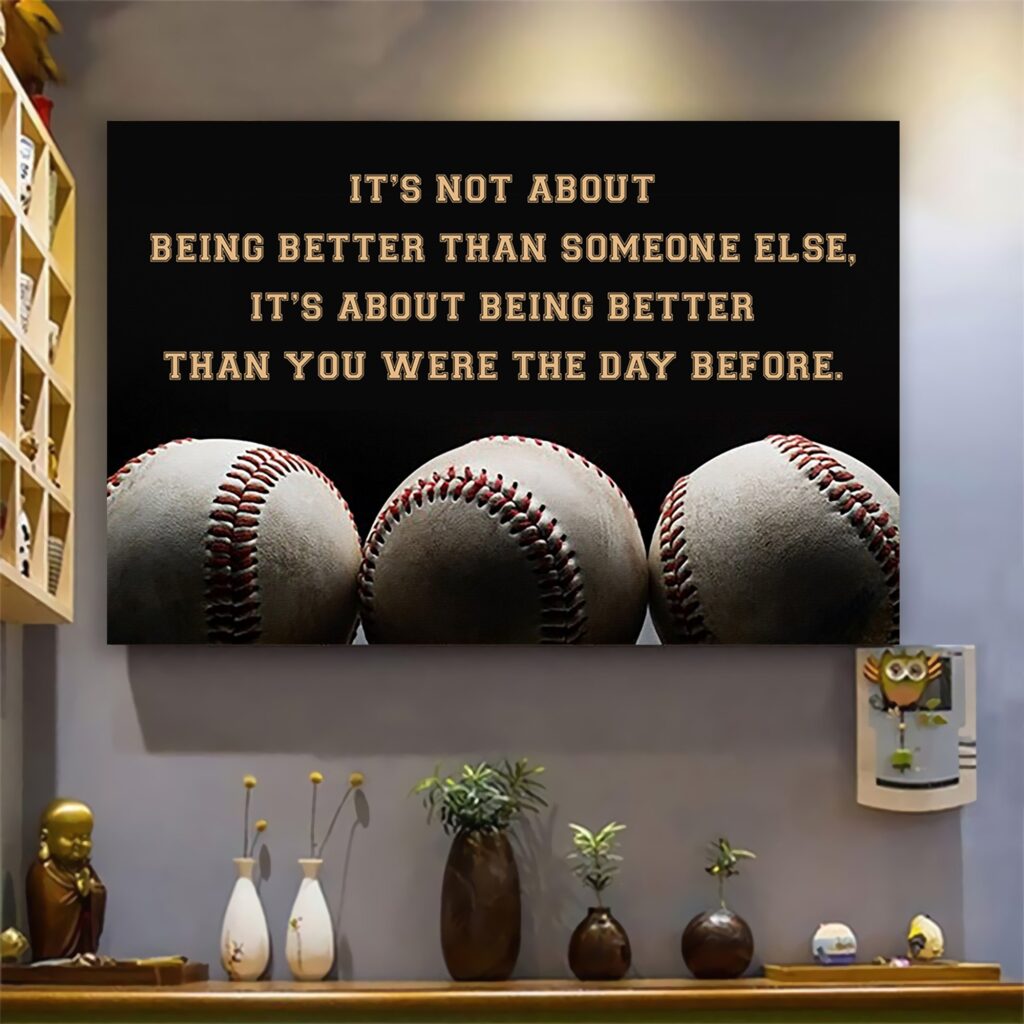 Baseball customizable poster canvas