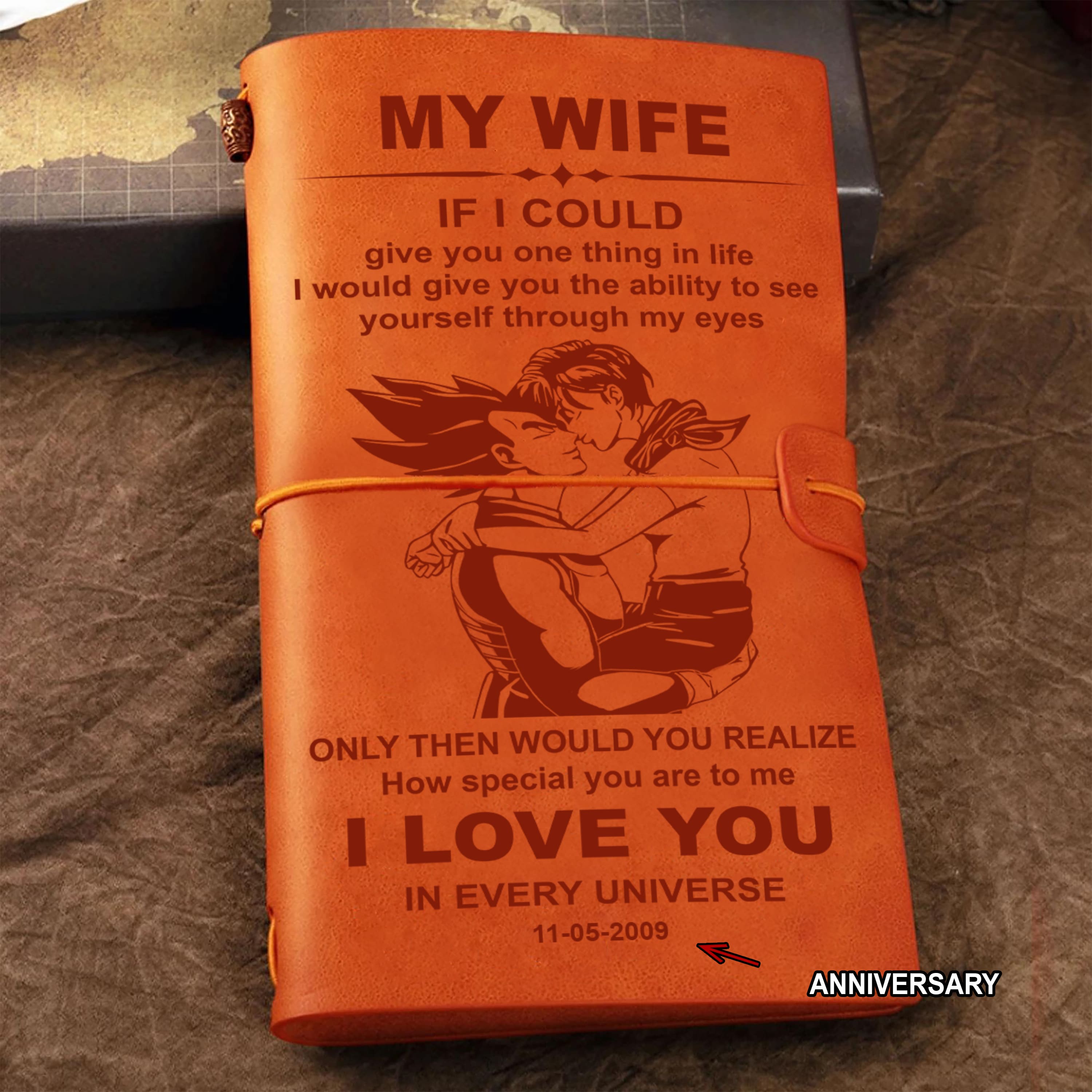 Valentines gifts Vintage Journal Husband to Wife Marrying you was one of the best decision I ever made