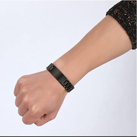 Sport bike customizable engraved brother bracelet double sided gift from brother, brother forever, in the darkest hour, When the demons come call on me brother and we will fight them together