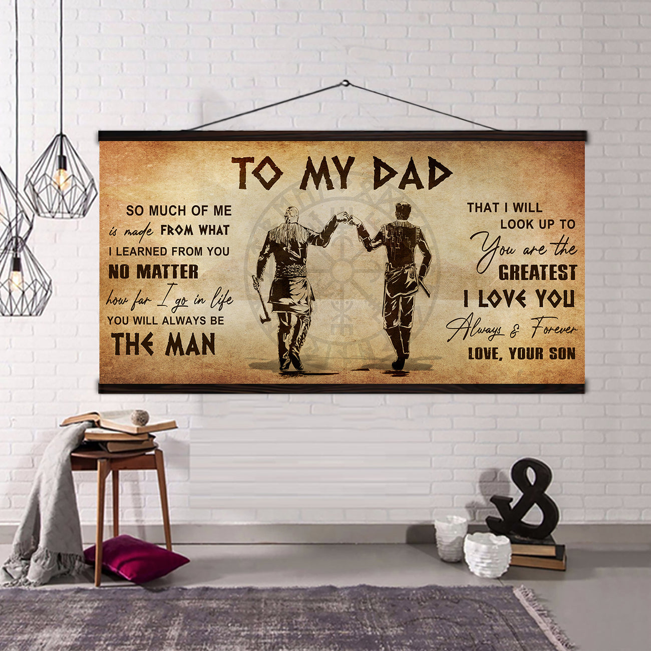 TO DAD- CANVAS POSTER