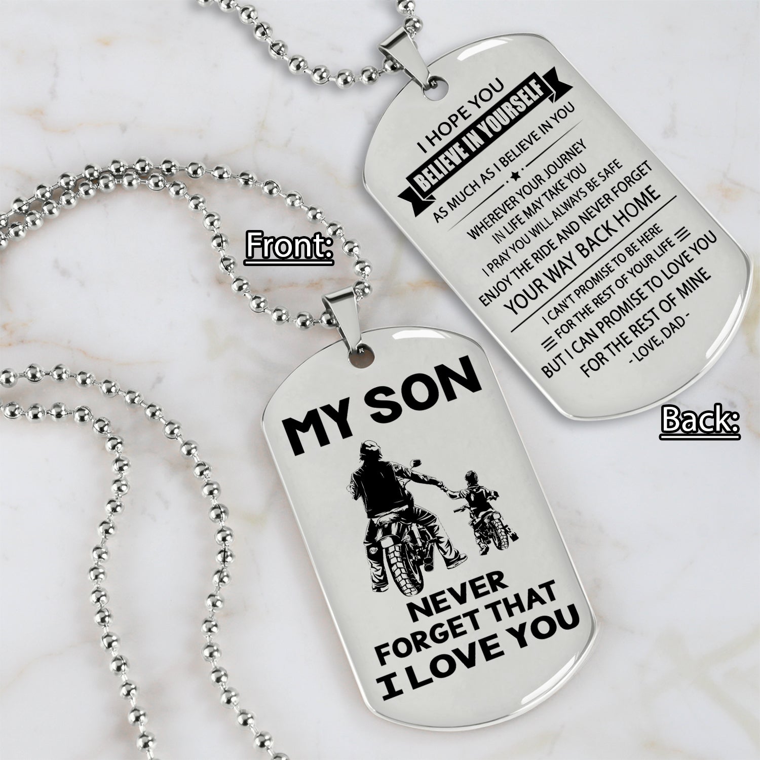 Soldier customizable double sided dog tag, gifts from dad mom to son- Be strong be brave be humble, It is not about better than someone else, It is about being better than you were the day before