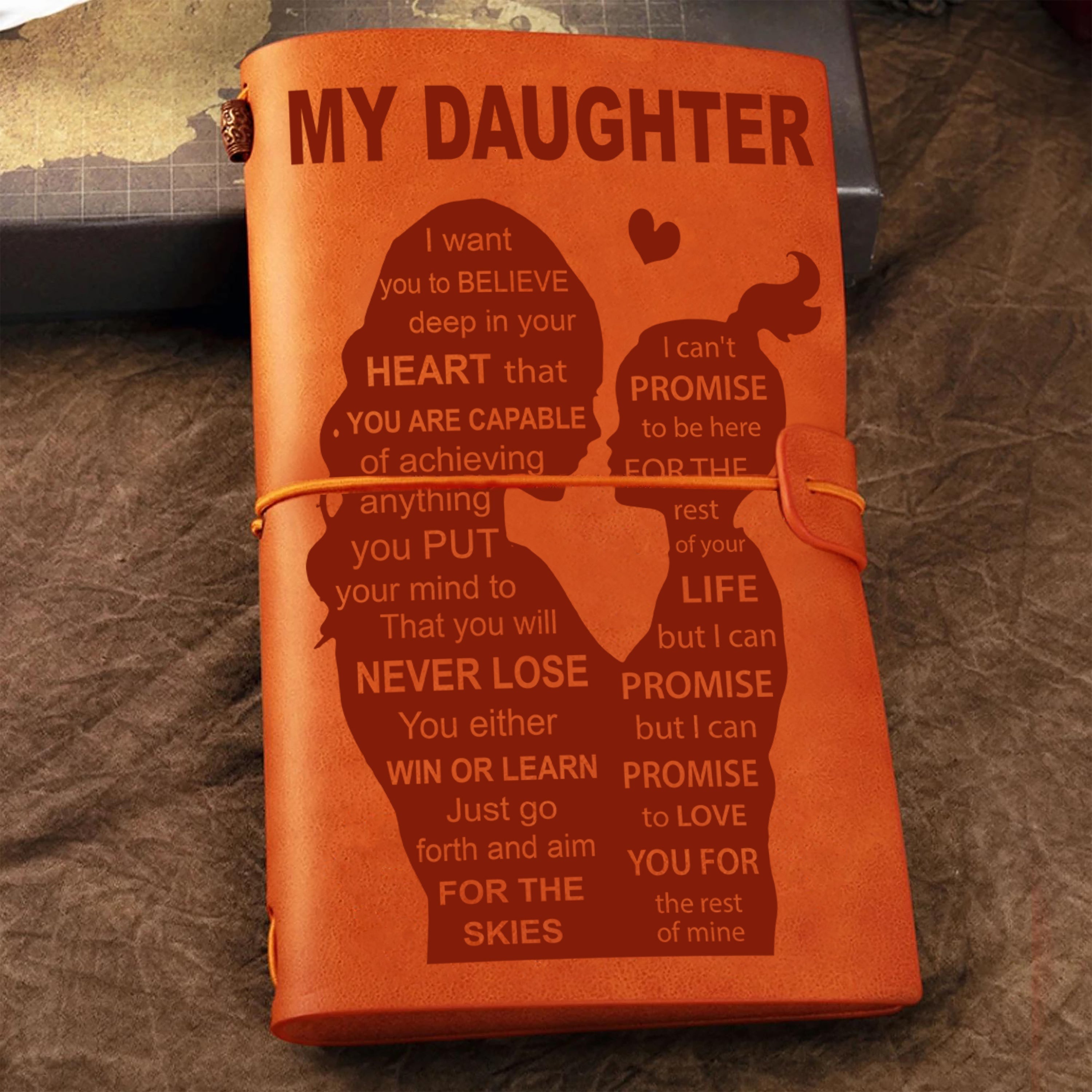 Family gifts for back to school  Vintage Journal mom to daughter - never lose